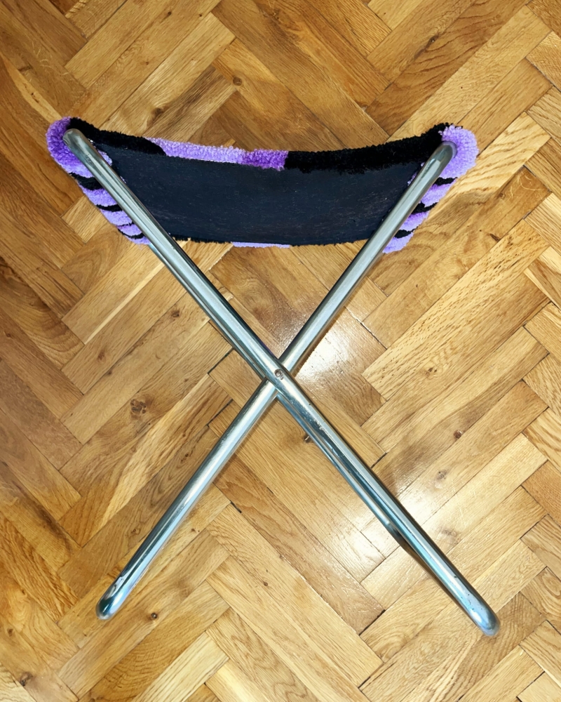 stare odnowione krzesełko wędkarskie