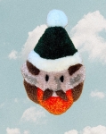 magnes z włóczki -  Elf Rudy