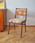 krzesło z PRL-u -  tuftowany materiał, WEŁNA